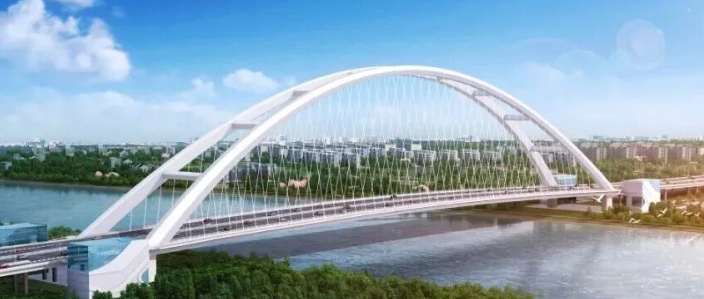 刷新记录！亚洲在建最长x最宽，北新涂料服务万吨级跨海河桥